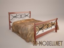 3d-модель Кровать в этническом стиле
