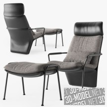 3d-модель Кресло с пуфом Arabesque от Poltrona Frau