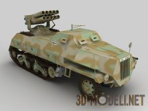 3d-модель Самоходная РСЗО «Panzerwerfer 42 auf Sf»