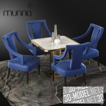 3d-модель Набор обеденной мебели от Munna Design