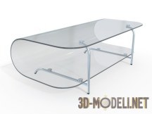3d-модель Столик в форме стеклянной скобы