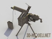 3d-модель Пулемет Браунинга .30 калибра