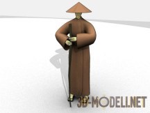 3d-модель Персонаж монах