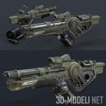 3d-модель Оружие SciFI Rifle Concept