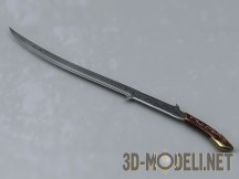 3d-модель Клинок с рунами