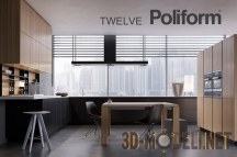 3d-модель Модульная кухня Poliform Varenna Twelve