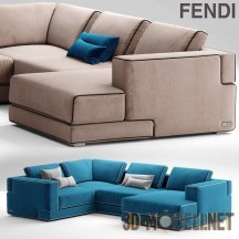 3d-модель Модульный диван Sloane Fendi Casa