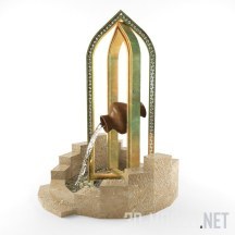 Модель фонтана с аркой
