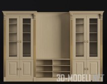 3d-модель Классический шкаф-библиотека от «Самеба»