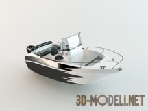 Современная моторная лодка