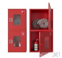 3d-модель Настенный пожарный шкаф