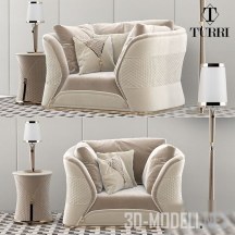 Кресло и светильники Turri Vogue