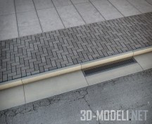 3d-модель Элемент тротуара