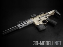 3d-модель Пистолет-пулемет AAC Honey Badger