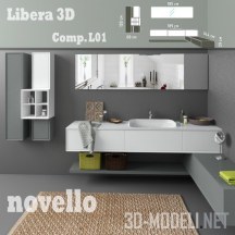 Мебель для ванной комнаты Novello Libera 3D comp.L1