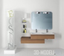 3d-модель Стенд с буквами и мебель