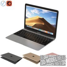 3d-модель Современный ноутбук MacBook 12-inch от Apple