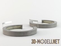 3d-модель Круглые скамейки для улицы