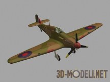 3d-модель Истребитель Hawker Hurricane mk1