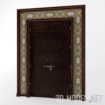 3d-модель Роскошная дверь в арабском стиле