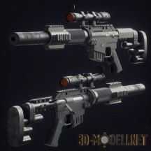 3d-модель Снайперская винтовка McMillan CS5