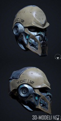 Шлем в стиле Sci-fi