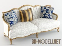 Двухместный диван в стиле рококо