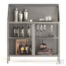 Барный шкаф-тележка от Loft-Concept