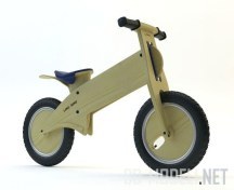 3d-модель Деревянный велобег