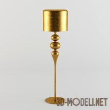 3d-модель Напольный светильник из золота антик