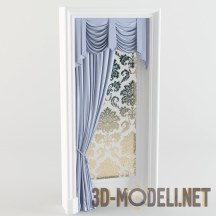 3d-модель Стеновая ниша с декором