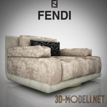 3d-модель Кресло Fendi Casa Edoardo