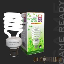 3d-модель Энергосберегающая лампа PV3D Eco Bulb UK