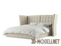 3d-модель Кровать с оригинальным изголовьем «Felice» Marko Kraus