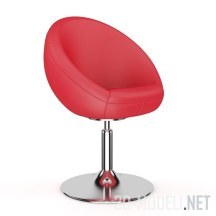 Красное поворотное кресло