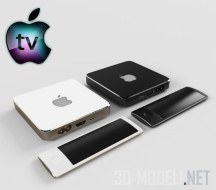 3d-модель Приставка Apple TV 4