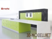 3d-модель Современная кухня «RAIN» от RODA