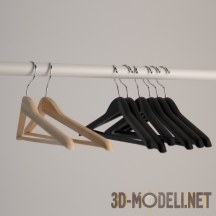 3d-модель Набор вешалок для одежды