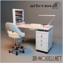3d-модель Стол для маникюра от Artecno