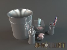 3d-модель Набор серебристых аксессуаров