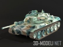 3d-модель Японский танк Type 74