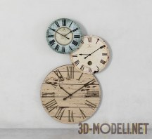 3d-модель Трио из настенных часов