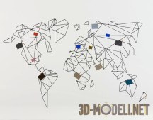 3d-модель Декоративная карта