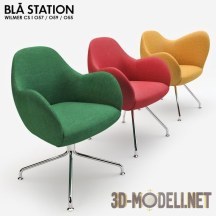 3d-модель Три кресла Wilmer от Bla Station