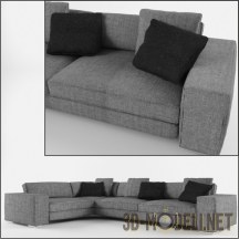 3d-модель Современный угловой диван