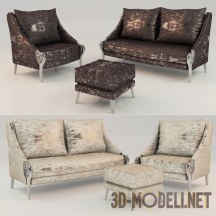 3d-модель Диван и кресло от Alexandra Coleccion