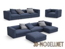 3d-модель Набор мебели для современной гостиной