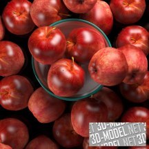 3d-модель Красные яблоки
