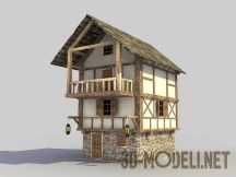 3d-модель Cтарый средневековый дом