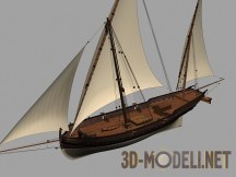 3d-модель Парусник San Juan